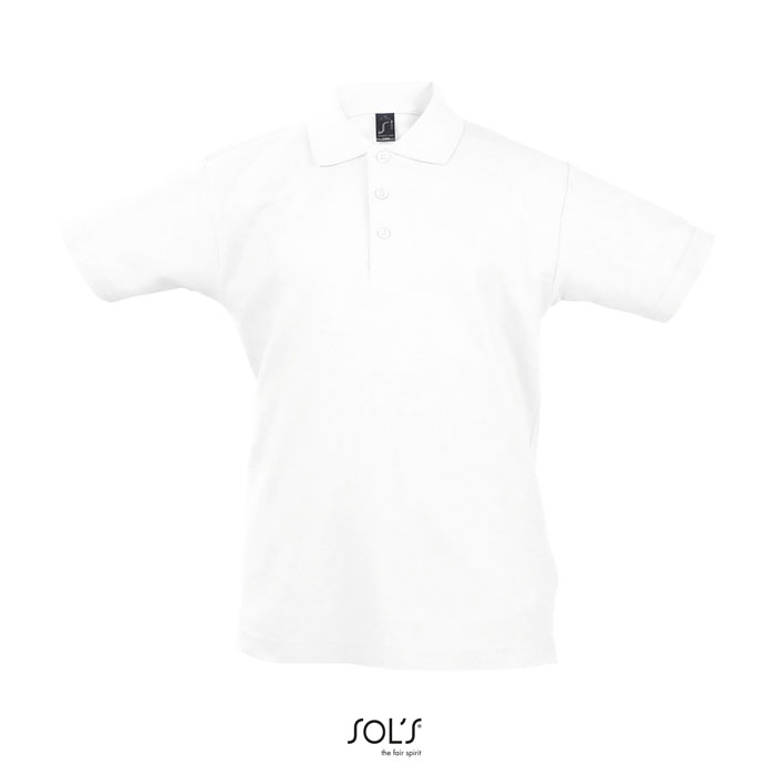 Polo enfant personnalisé coton 170g - SUMMER Blanc 1